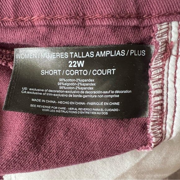 Size 22W Short Gloria Vanderbilt Amanda🆕 Slimming Jean Classic Rise,tapered leg - Picture 9 of 16